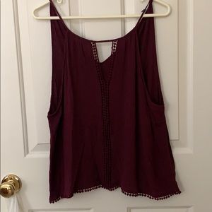 Charlotte Russe Tops - Maroon, cute tank!!! Charlotte Russe Tops - Maroon, cute tank!!!
